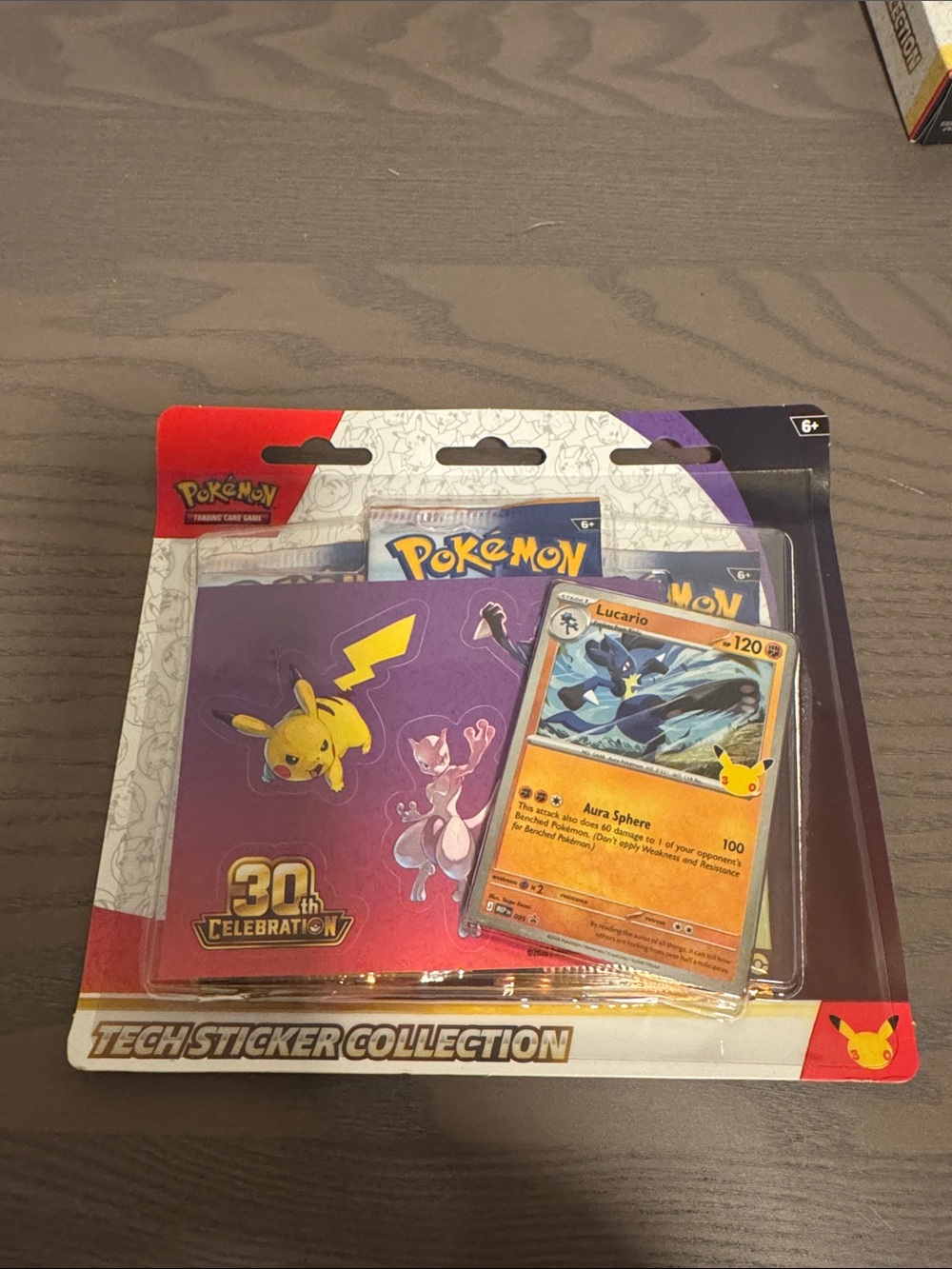 Pokemone Tech Sticker Collection 30th Celebration - Purple/Red Pack